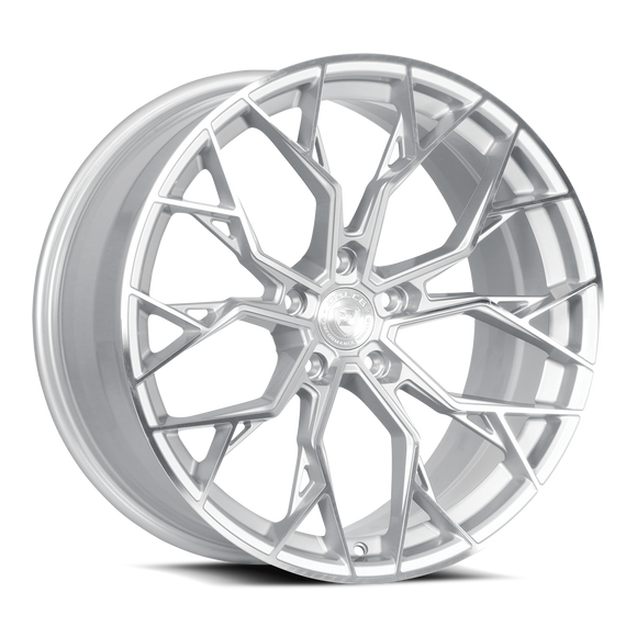 20x10 Dolce Performance ARIA Gloss Silver Machined Face Wheel 5x112 ET40 CB66.56