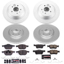 PowerStop Genuine Geomet Coated Rotor and Carbon-Fiber Ceramic Brake Pad Kit