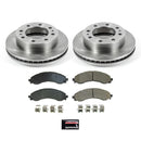 PowerStop OE Stock Replacement Low-Dust Ceramic Brake Pad and Rotor Kit