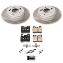PowerStop Semi-Coated Rotor and Low-Dust Ceramic Brake Pad Kit