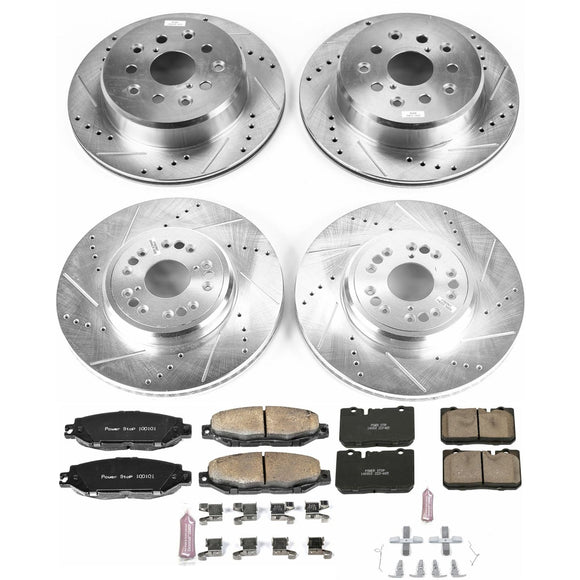 PowerStop Z23 Daily Driver Carbon-Fiber Ceramic Brake Pad and Drilled & Slotted