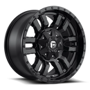 20x10 Fuel Off-Road D596 Sledge Matte Black Gloss Black Lip 6x135 ET-19 Wheel