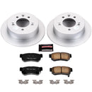 PowerStop Genuine Geomet Coated Rotor and Low-Dust Ceramic Brake Pad Kit
