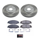 PowerStop Semi-Coated Rotor and Low-Dust Ceramic Brake Pad Kit