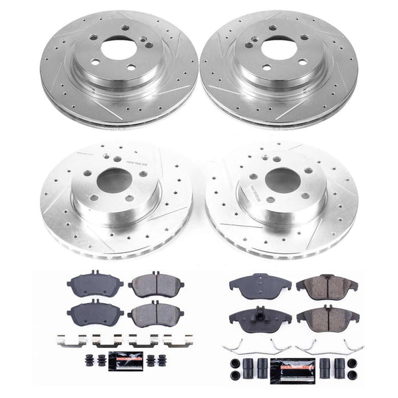 PowerStop Z23 Daily Driver Carbon-Fiber Ceramic Brake Pad and Drilled & Slotted