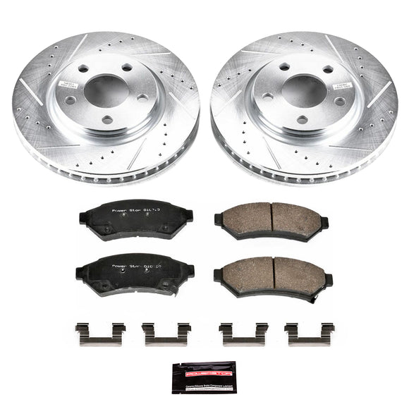 PowerStop Z23 Daily Driver Carbon-Fiber Ceramic Brake Pad and Drilled & Slotted