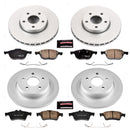 PowerStop Genuine Geomet Coated Rotor and Low-Dust Ceramic Brake Pad Kit