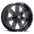 18x9 Vision 411 Arc Gloss Black Milled Spoke 5x127 5x5 ET12 Wheel Rim