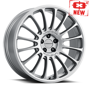 17x7 Vision 477 Monaco Graphite 5x114.3 5x4.5 ET38 Wheel Rim