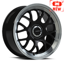 17x8 Vision 478 Alpine Black Brushed 5x108 5x114.3 5x4.25 5x4.5 ET38 Wheel