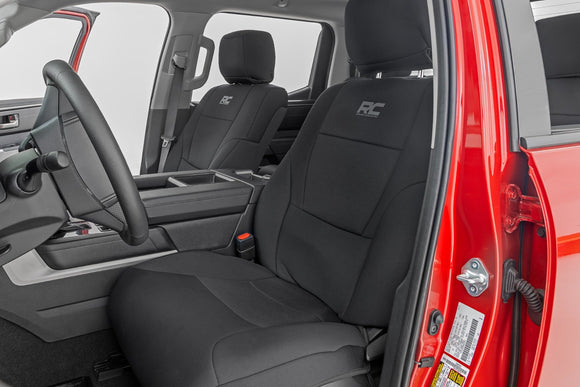Rough Country Seat Covers With No Rear Cup Holder For Toyota Tundra 22-23