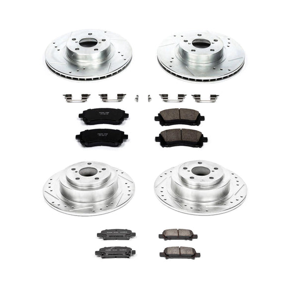 PowerStop Z23 Daily Driver Carbon-Fiber Ceramic Brake Pad and Drilled & Slotted