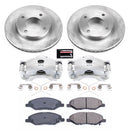 PowerStop OE Stock Replacement Low-Dust Ceramic Brake Pad, Rotor and Caliper Kit