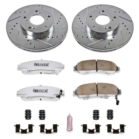 PowerStop Z26 Street Performance Ceramic Brake Pad and Drilled & Slotted Rotor K