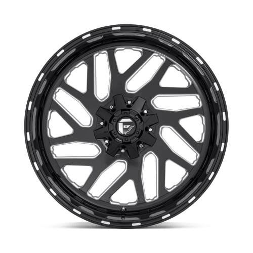 22x10 Fuel Off-Road D581 Triton Gloss Black Milled 6x135 ET-19 CB106.1 Wheel Rim