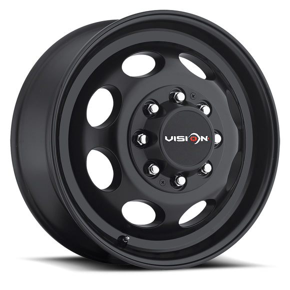 19.5x6.75 Vision 181 Heavy Hauler Matte Black Wheel 8x170 ET102 CB125.2