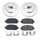PowerStop Genuine Geomet Coated Rotor and Low-Dust Ceramic Brake Pad Kit