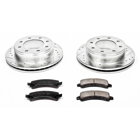 PowerStop Z23 Daily Driver Carbon-Fiber Ceramic Brake Pad and Drilled & Slotted