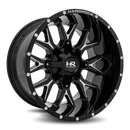 20x12 Hardrock Affliction Gloss Black Milled 5x127/139.7 ET-44 wheel/rim