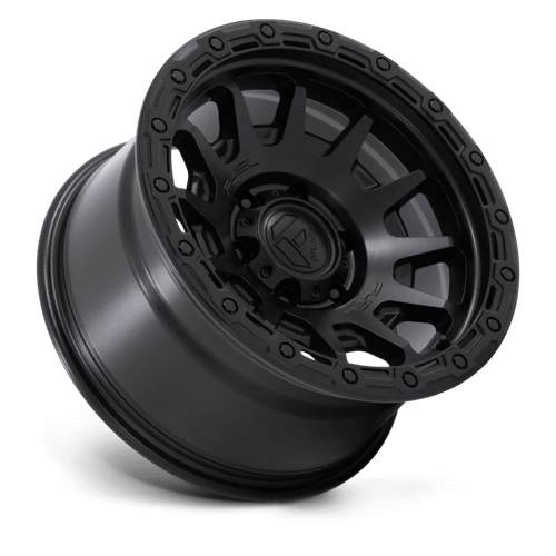 18x9 Fuel Off-Road FC884 Fortress Matte Black Gloss Black Lip 5x127 ET20 Wheel