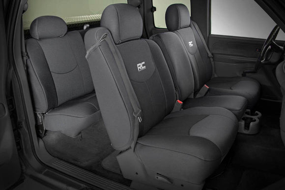 Rough Country Seat Covers Front 40/40/20 and Rear Chevy GMC 1500 99-06