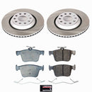 Semi-Coated Rotor and Low-Dust Ceramic Brake Pad Kit