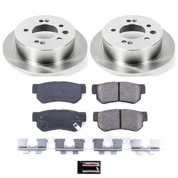 PowerStop OE Stock Replacement Low-Dust Ceramic Brake Pad and Rotor Kit
