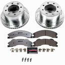 PowerStop Z36 Carbon-Fiber Ceramic Brake Pad with Drilled and Slotted Rotor Kit