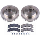 PowerStop OE Stock Replacement Low-Dust Ceramic Brake Pad and Rotor Kit