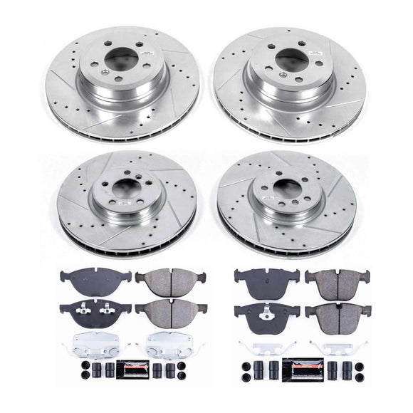 PowerStop Z23 Daily Driver Carbon-Fiber Ceramic Brake Pad and Drilled & Slotted