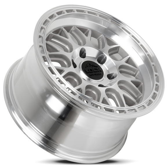 17x9 Lock Off-Road Onyx Maching With Clear Coat 5x127 ET-12 Wheel Rim