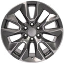 20" Replica Wheel CV32 Fits Chevrolet Silverado Rim 20x9 Machined Wheel