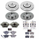 PowerStop OE Stock Replacement Low-Dust Ceramic Brake Pad, Rotor and Caliper Kit