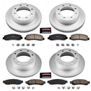 PowerStop Genuine Geomet Coated Rotor and Low-Dust Ceramic Brake Pad Kit