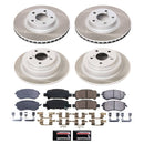 PowerStop Semi-Coated Rotor and Low-Dust Ceramic Brake Pad Kit