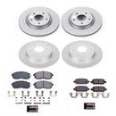 PowerStop Genuine Geomet Coated Rotor and Low-Dust Ceramic Brake Pad Kit