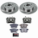 PowerStop OE Stock Replacement Low-Dust Ceramic Brake Pad, Rotor and Caliper Kit