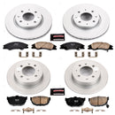 PowerStop Genuine Geomet Coated Rotor and Low-Dust Ceramic Brake Pad Kit
