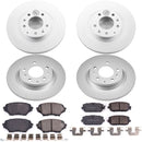 PowerStop Genuine Geomet Coated Rotor and Low-Dust Ceramic Brake Pad Kit