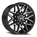 20X9 Vision 305 Rekluse Gloss Black Machined Face 8x165.1 8x6.5 ET-12 CB125.2
