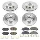 PowerStop OE Stock Replacement Low-Dust Ceramic Brake Pad and Rotor Kit