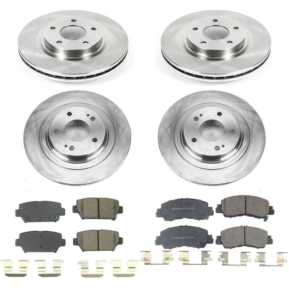 PowerStop OE Stock Replacement Low-Dust Ceramic Brake Pad and Rotor Kit