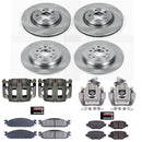 PowerStop OE Stock Replacement Low-Dust Ceramic Brake Pad, Rotor and Caliper Kit