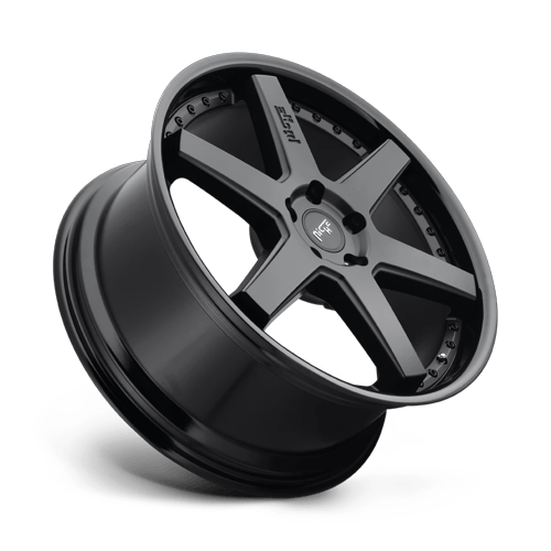 18x9.5 Niche Altair Black w/ Black Lip Wheel/Rim 5x114.3 5-114.3 18-9.5