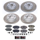 PowerStop Semi-Coated Rotor and Low-Dust Ceramic Brake Pad Kit