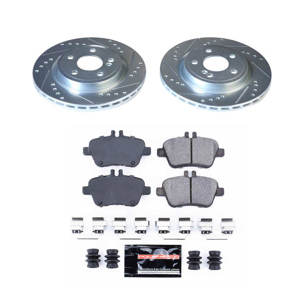 PowerStop Z23 Daily Driver Carbon-Fiber Ceramic Brake Pad and Drilled & Slotted