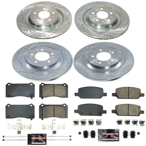 Z23 Daily Driver Carbon-Fiber Ceramic Brake Pad and Drilled & Slotted Rotor Kit