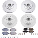 PowerStop Genuine Geomet Coated Rotor and Low-Dust Ceramic Brake Pad Kit