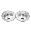 PowerStop Evolution Drilled Slotted Rotors Pair Front For Chrysler Cirrus