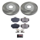 PowerStop Semi-Coated Rotor and Low-Dust Ceramic Brake Pad Kit